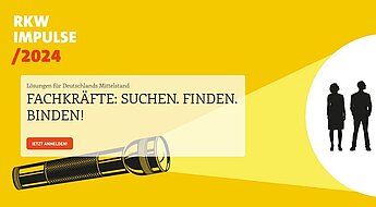 Image Eine Taschenlampe beleuchtet Fachkräfte