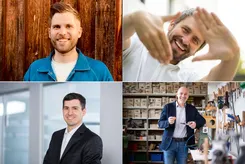 © F. Kress (Bergarder), M. Bär (Nichy) J.Hecht (Hecht Technologies) M.Ramsauer (Vauen) / Sonstige/Kommerziell Plenumteilnehmer des Fachkräfteforums